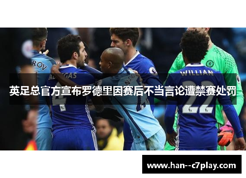 英足总官方宣布罗德里因赛后不当言论遭禁赛处罚